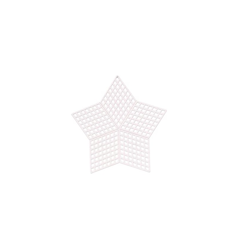 Vaessen Creative Plastic Canvas, Star-Shaped, 7 Count, Flexible Mesh Sheets