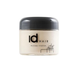 IdHAIR Extreme Titanium Wax - Professional Mud Wax for Stylish Short Hair - Strong Hold, Shine and Texture - Easy to Rinse - Paraben-Free - 90 ml (Pack of 1)