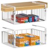 AmonHouseware 2Pack Under Shelf Basket Organizer,Adjustable Hanging Holder Storage for