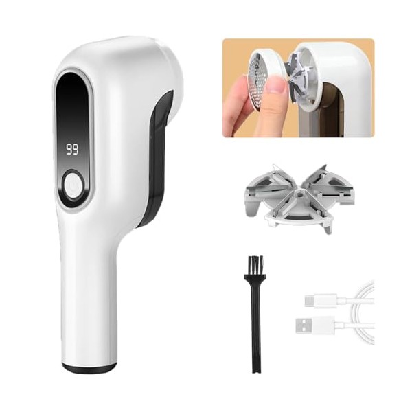 WANGXYZ Scrubbeeze Fabric Shaver, Lint Remover - Rechargeable, Remove Clothes
