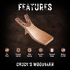 Chuck's Woodbarn Boot Jack Puller - Solid Oak & Bison