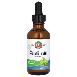 KAL Sure Stevia Liquid Extract 2 oz | Best-Tasting, Zero Calorie, Low Glycemic | For Baking & Adding to Beverages | 385 Servings
