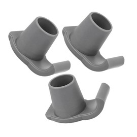 WHAMVOX 3pcs Senior Walker Attachments Walker Ski Glides Replacement Sliders Anti-Skid Glider Caps for Skis Grey