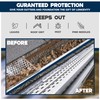 Waterlock Pro Gutter Guards Leaf Protection 25 Feet Pack Black,