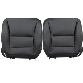 GXARTS 2PCS Driver and Passenger Side Bottom Replacement Perforated Leather Seat Cover Black Compatible with Honda Accord 2013 2014 2015 2016 2017