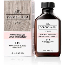 COLORCHARM Permanent Liquid Toners| Neutralize Brass| Free of Parabens| Vegan| T19 Pearlescent Blonde| 1.4 Fl Oz