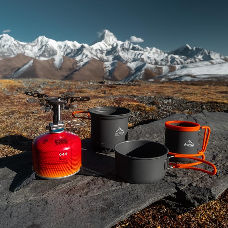 Widesea 1-2 Person Camping Cookware Set – Backpacking Pot with