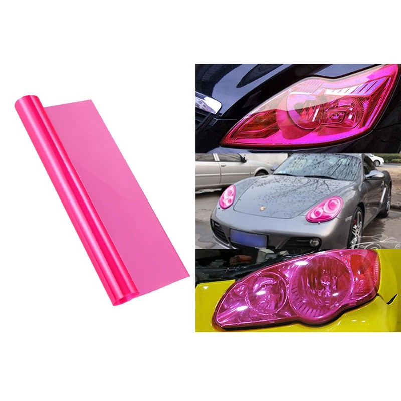 LZLRUN Extra-Wide Headlight Taillight Vinyl Tint Wrap 16 Inch x