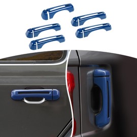 JOSHELA for Jeep JL Tailgate Door Handle Cover Trim Fit for Jeep Wrangler JL JLU 2018 up 4DR Blue Exterior Accessories 5pcs