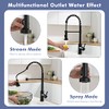 GIMILI Matte Black Touchless Kitchen Faucet Motion Sensor Activated Smart
