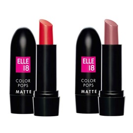 Elle 18 Combo of Color Pop Matte Lip Color (Selfie Red and Mauve Dat, 4.3 g)