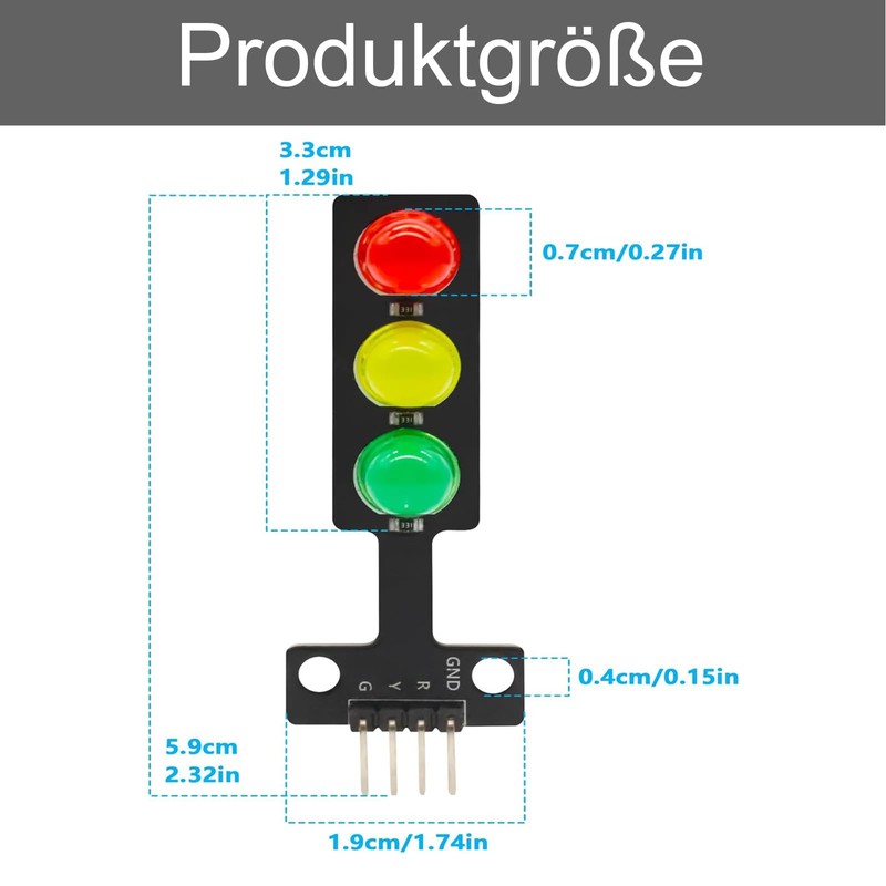 GERUI 18 x LED Traffic Light Module Creative DIY Mini