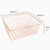 Wire Storage Basket, Organize Living Room Kitchen Bathroom Storage Basket