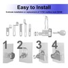 1 Pack Mailbox Lock with Key, Mailbox Lock Replacement for