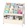 CHOEZON Kids Bookshelf with 4-Tier Oxford Slings, Kids Book Rack