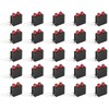 100Pcs 3mm Light Holder Dual Hole LED Diode Lamp with