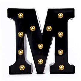 Foaky Black LED Marquee Number Lights Sign Light Up Marquee Number Lights Sign