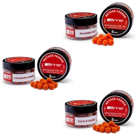 Tandem Baits Methood Feeder MF Diffusion Micro Boilies 12 x 8 mm Fruit Mix Carp Bait Carp Fishing Without Effort Bait for Large Fish Fishing Carp Accessories for Professionals and Hobby Anglers