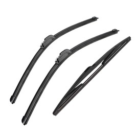 3 Wipers 24" 22" 14" Front And Rear Replacement Fit for Peugeot 406 Estate 1996-2004, Windshield Wiper Blades Original Equipment Wiper Blade, That Meet OEM Quality Easy DIY Install Premium All-Season