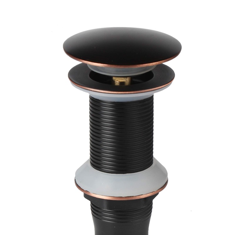 Oil Rubbed Bronze Detachable Basket Pop Up Sink Drain, Vanity