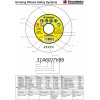 Tecomec OEM Grinding Wheel 3/16" Chainsaw Chain "Ruby Red" replaces