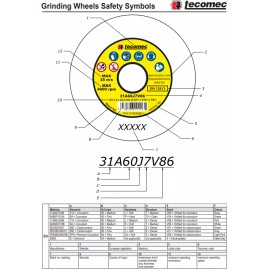 Tecomec OEM Grinding Wheel 3/16" Chainsaw Chain "Ruby Red" replaces OR534-316