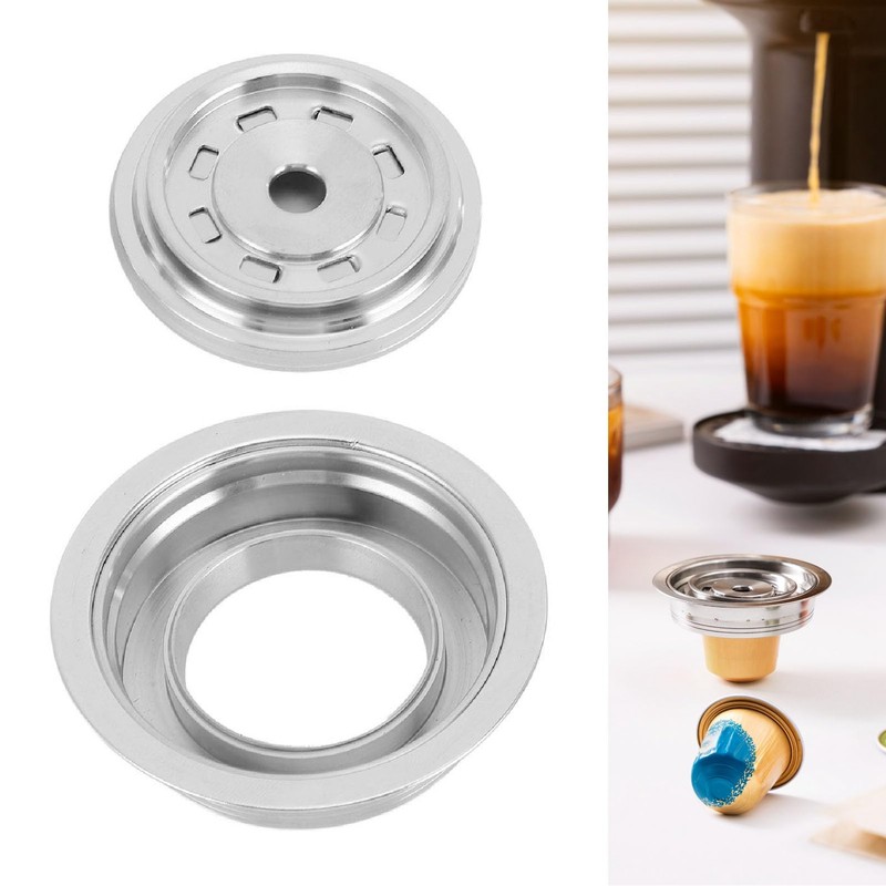 150 ml Reusable Pads, Coffee Capsule Adapter for ENV135 for
