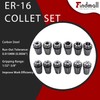 findmall ER-16 Collet Set 12PCS ER-16 Spring Collet Set 1/32-3/8