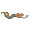 T.I. Design Hand Carved Swimming Mermaid Holding Seashell
