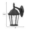Homeroots Two Light Matte Black Hanging Carousel Wall Light