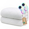 Heated Mattress Pad Queen: Even Fast Heating 125.6°F Dual Control