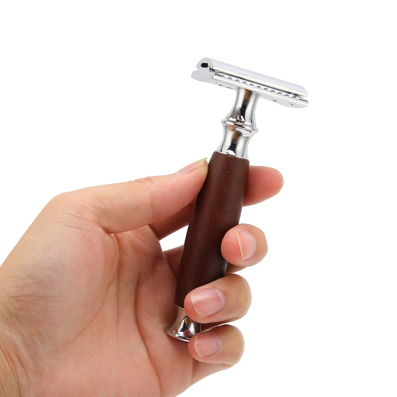 Double Edge Safety Razor Men Home Salon Portable Zinc Alloy