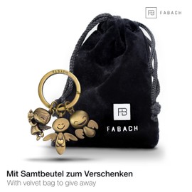 FABACH Guardian Angel 3 Angels – Angel Lucky Charm Love – Gift Guardian Angel Car Keyring Made of Metal