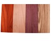 Imported Exotic Hardwood Variety Pack - Zebrawood, Purpleheart, Padauk, Okoume