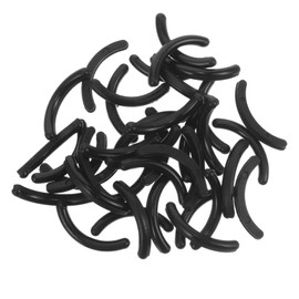 Baluue 100pcs Eyelash Curler Replacement Rubber Cushions Washable Pads for Easy Curling Compatible Mascara Eyeliner and Glue Smudged Lashes Black