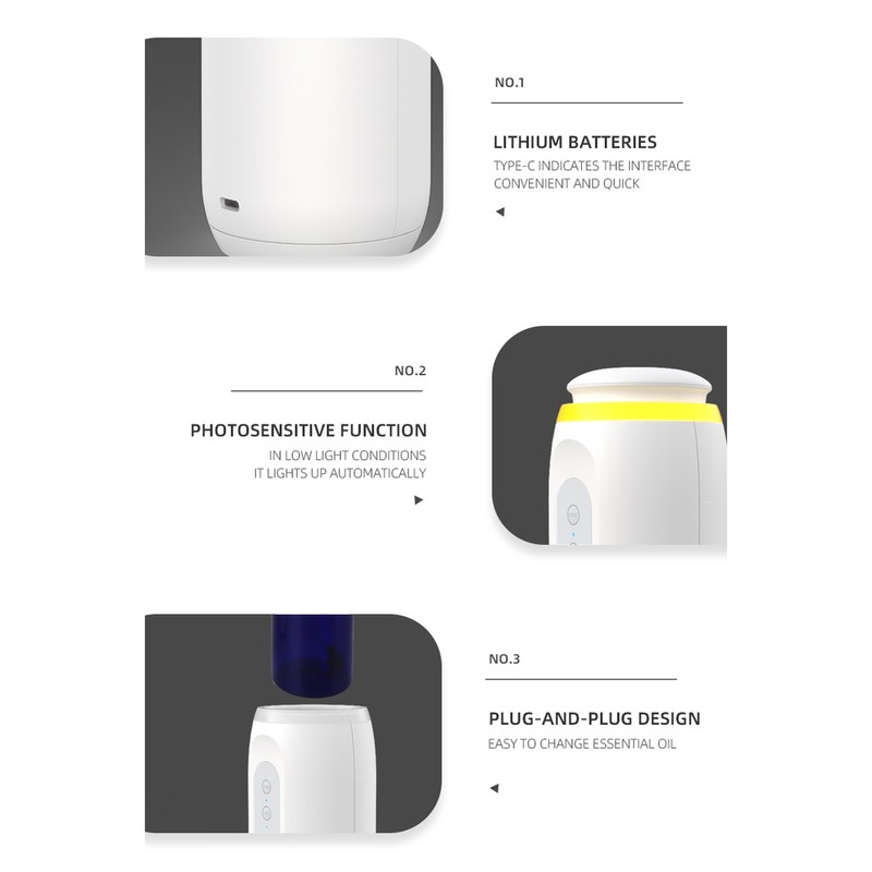 Aroma Diffuser USB Rechargeable Support APP Control Essential Oil Mist