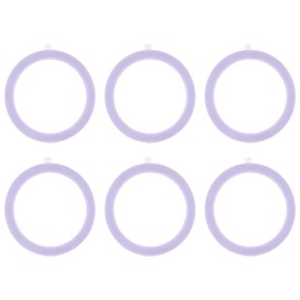 PATIKIL Anillo adaptador magnético redondo universal, 6 unidades, anillo calcomanía ultrafino, anillo de metal calcomanía para fundas de teléfono, soporte de carga inalámbrica, kit de conversión de