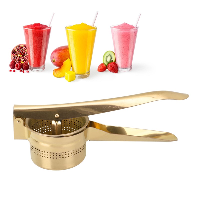 Lemon Squeezer Stainless Steel Long Handle Hand Held Juice Press
