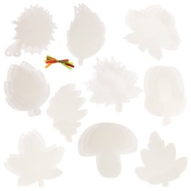 Baker Ross FX148 Autumn Colour Diffusing Decorations - Pack of 30, Harvest Festival Kids Craft Decorations, Make your Own Decorations, Arts and Crafts for Kids