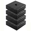 Bekith 4 Pack Anti Vibration Pads, Ribbed Rubber Vibration Isolation