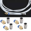 Wendry Tubo de Teflón PTFE (2 PCS), Adaptador Rápido PC4-M6
