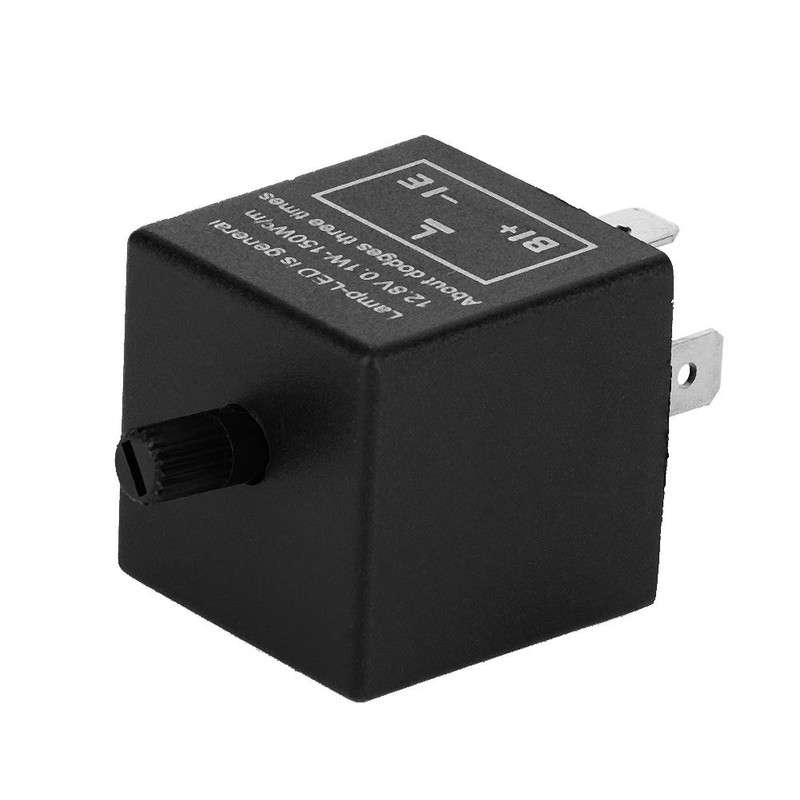 4 Pcs LED Flasher Relay, 12V 3 Pin Adjustable LED