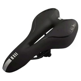 ENN LLC Bicycle Saddle for Men Women Soft Saddle Super Thick Memory Foam Shock Absorption Road Bike Mountain Bike Waterproof (Black)