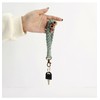Poagoep Macrame Boho Keychain Bracelet Handmade Wristlet Keychain Keyring Holder