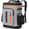 SUNUP 35 Cans Waterproof Cooler Backpack, Soft Insulated Leak Proof