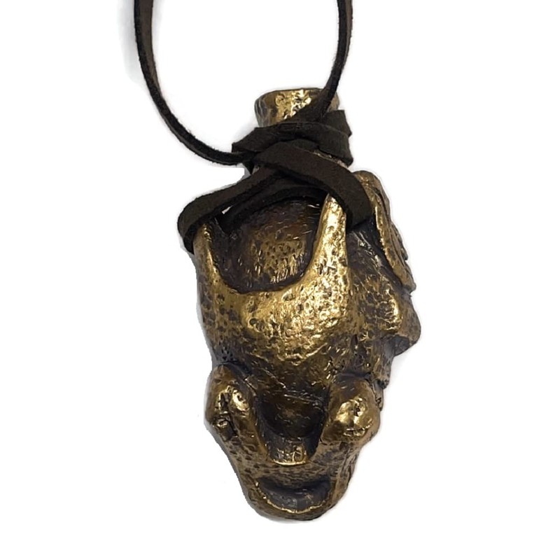 Ghostbusters Afterlife Aztec Death Skull Whistle Antique Gold Earthen Props