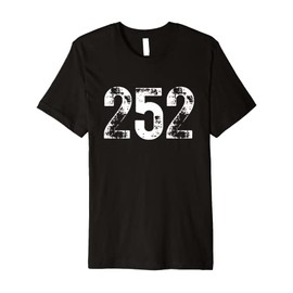 252 Area Code Greenville NC Mobile Telephone Area Code 252 Premium T-Shirt
