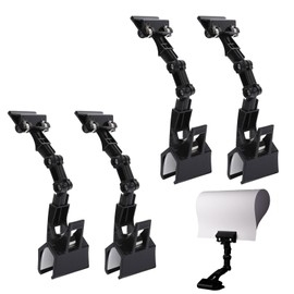 4 pcs Adjustable Document Holder for Typing,Paper Stand for Desk When Typing,Paper Holder for Typing,Desktop Document Holder,Paper Holder for Computer Monitor for Computer Monitor Canvas Clamp