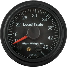 510-46-B Interior Analog Onboard Load Scale - for Tandem Axle Air Suspensions with One Height Control Valve - 7 Color LED