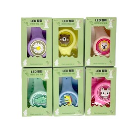 루아르모 어린이 캐릭터 LED 썸머 팔찌 밴드, 랜덤발송, 6개 Luarmo Children's Character LED Summer Bracelet Band, Random Delivery, Set of 6